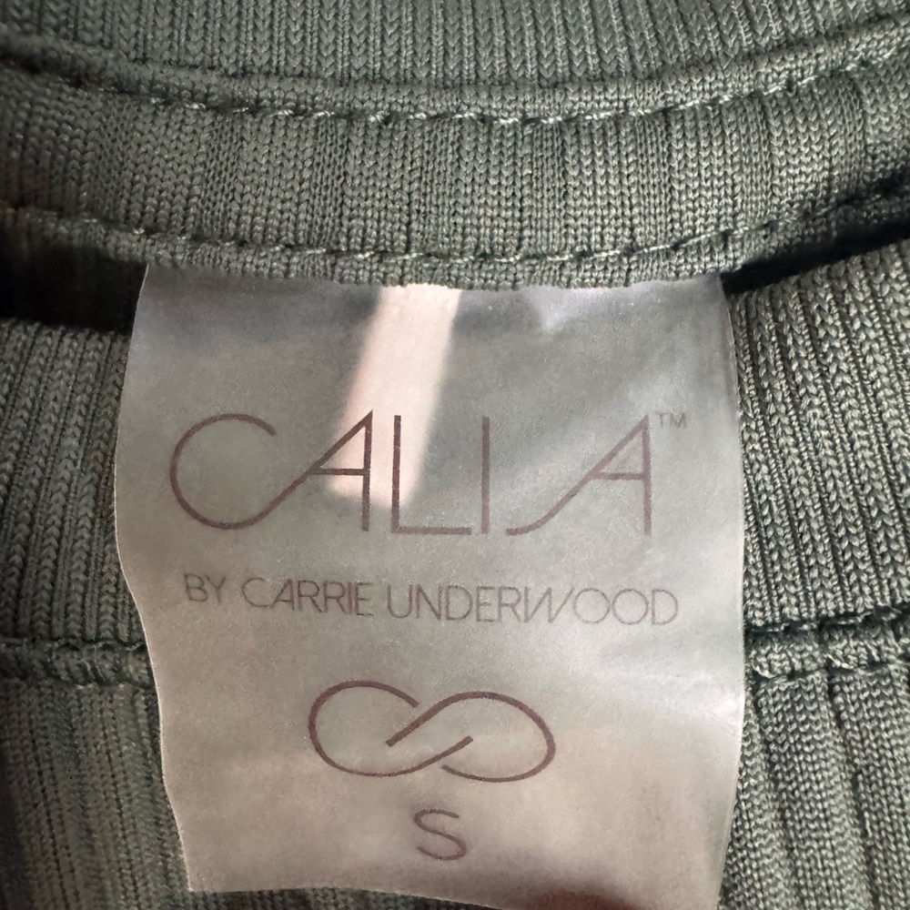 CALIA Olive Green Ribbed Tank - Picture 2 of 3